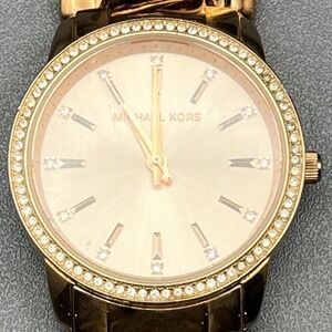 Michael Kors MK3236 Lady Nini Womens Rose Gold Watch Chain Link